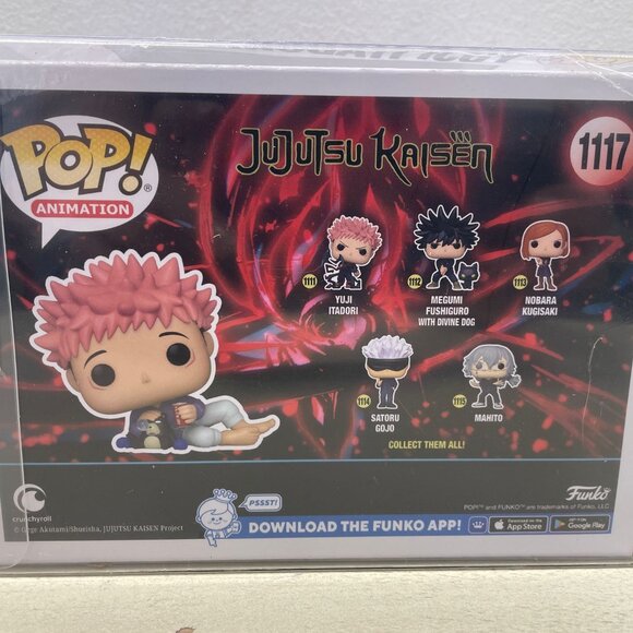 NIB Funko Pop Animation Jujutsu Kaisen - Yuji Itadori with Tsukamoto Doll #1117 - Picture 6 of 10